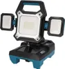A portable LED work light with multiple adjustable light heads. Produktbild-Vorschau
