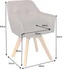 Design Stuhl LOFT antik braun drehbar Gestell aus massivem Produktbild-Vorschau 13
