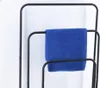 Freistehender Handtuchhalter mit 3 Querstangen für Kleidung Produktbild-Vorschau 6