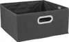 Aufbewahrung Korb Stoff hell anthrazit 31x15x31 cm Produktbild-Vorschau 1