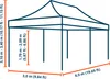 TOOLPORT 3x6m Stahl Faltpavillon, ohne Seitenteile, creme Produktbild-Vorschau 7