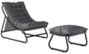 Outsunny Loungesessel Outdoor Balkonsessel mit Hocker 13 cm Produktbild-Vorschau 1