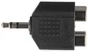 goobay Cinch Adapter AUX Klinke 3,5 mm zu 2 x stereoBuchse Náhľad obrázku produktu 5