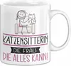 Katzensitterin Geschenk Tasse Becher Die Frau Die Allen Produktbild-Vorschau 1