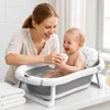 Faltbare Babybadewanne mit LCD-Thermometer und Kissen Produktbild-Vorschau 3