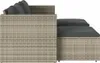vidaXL 5-tlg. Garten-Sofagarnitur mit Kissen Grau Poly Produktbild-Vorschau 6