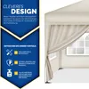 tillvex® 4X parete laterale beige per gazebo 3x3m e 3x6m | Anteprima dell’immagine prodotto 2
