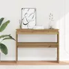 vidaXL Konzolový stôl Artisan dub 102x30x80 cm materiál na Náhľad obrázku produktu 3