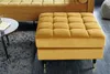 riess-ambiente Design Hocker COZY VELVET 80cm senfgelb gold Produktbild-Vorschau 4