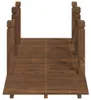 Zahradní most se zábradlím 150x67x56 cm Smrkový masiv Náhled obrázku produktu 7