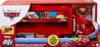 The image shows the packaging of a Disney Pixar Cars Mini Racer Transporter Mack toy. Produktbild-Vorschau