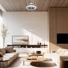 Plafón s ventilátorom okrúhly Ø60cm čierny / biely LED 48W Náhľad obrázku produktu 3