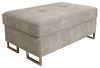 Masseno Polsterhocker BARLET Pouf Creme 100x60 cm Produktbild-Vorschau 2