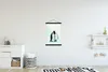 MuchoWow® Textilposter Pinguine - Schnee - Familie 60x90 cm Produktbild-Vorschau 2