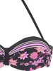 LASCANA Bügel-Bandeau-Bikini-Top Bohemian schwarz-pink Produktbild-Vorschau 3