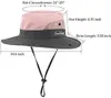 2 Stück Sonnenhut für Damen Outdoor Faltbar Safari Hut mit Produktbild-Vorschau 5