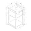 Beistelltisch 'Namsskogan' 62x33x32cm Walnussoptik Produktbild-Vorschau 4
