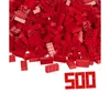 Simba Toys Blox - 500 8er Bausteine rot - kompatibel mit Produktbild-Vorschau 1