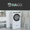 HAGO24 Waschmaschinenuntergestell 63x54x31,5cm Weiß Stahl Produktbild-Vorschau 7