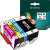 A set of four ink cartridges and their packaging. Náhled obrázku produktu