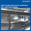 Interior view of a dishwasher with a light on. Produktbild-Vorschau