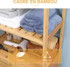 kleankin Meuble salle de bain en bambou, armoire salle de Voir les images du produit 4