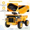 COSTWAY 24V Kinder Elektro-Kippwagen, 4-Rad Baumaschine mit Produktbild-Vorschau 3