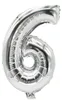 PAPSTAR 86836 PAPSTAR balon foliowy "Numbers", numer: 6, Podgląd zdjęcia produktu 1