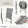 Ensemble table et chaises de jardin DUSSELDORF - gris Voir les images du produit 3