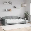 vidaXL Tagesbett Hellgrau 100x200 cm Stoff Produktbild-Vorschau 2