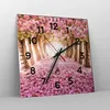 Wanduhr - Quadrat - Glasuhr - Baum Blumen Kirsche Natur - Produktbild-Vorschau 4
