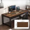 A modern computer desk with a monitor, laptop, keyboard, and lamp. Náhled obrázku produktu