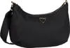 A black Guess hobo shoulder bag is shown against a white background. Produktbild-Vorschau