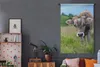 MuchoWow® Wandteppich Wandbehang Kuh - Braun - Landschaft Produktbild-Vorschau 5
