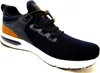 A single navy blue sneaker with brown accents is shown against a white background. Produktbild-Vorschau