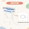 2 in 1 Faltbare Babybadewanne mit Ständer,Ergonomisches Produktbild-Vorschau 3