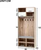 Merax Garderobenset, 2-in-1 Garderobenständer mit Produktbild-Vorschau 8