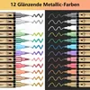 Set di pennarelli: 12 pennarelli metallici + 60 pennarelli Anteprima dell’immagine prodotto 6