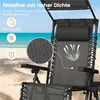Yaheetech Klappbarer Liegestuhl mit Nackenkissen Produktbild-Vorschau 7
