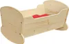 Puppenwiege Puppenbett Puppen Schaukelbett Fichte geölt Produktbild-Vorschau 1