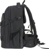 Side view of a black backpack against a white background. Produktbild-Vorschau