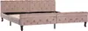 vidaXL Bettgestell Rosa Samt 200 x 200 cm Produktbild-Vorschau 1