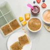 Forma do kostek lodu z pokrywką silikonowa zielona XXL Podgląd zdjęcia produktu 3