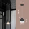 A product image showing a pendant lamp with dimensions and a separate diagram with dimensions. Produktbild-Vorschau