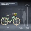 Milord Komfort Fahrrad Mit Weidenkorb Damenfahrrad, 26 Produktbild-Vorschau 3