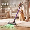Odkurzacz akumulatorowy Lubluelu 75000 Pa, szczotka Podgląd zdjęcia produktu 2