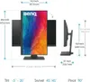Diagram showing the dimensions and adjustable features of a BenQ monitor. Produktbild-Vorschau