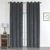 Verdunkelungsvorhang Samt weich 140x145 cm Anthrazit Ösen Produktbild-Vorschau 8