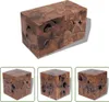 The Living Store Tabouret/Table basse en teck massif Voir les images du produit 10