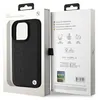 Hülle iPhone 16 Pro Max BMW Echtleder schwarz Logo Metall Produktbild-Vorschau 16